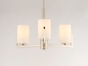 Maxim 21285SWSN Dart 3 Light Chandelier | Satin Nickel