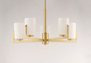 Maxim 21286SWSBR Dart 5 Light Chandelier | Satin Brass