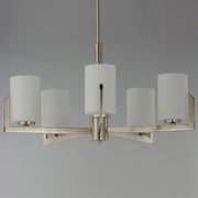 Maxim 21286SWSN Dart 5 Light Chandelier | Satin Nickel