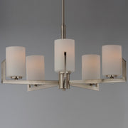Maxim 21286SWSN Dart 5 Light Chandelier | Satin Nickel
