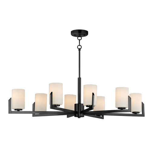 Maxim 21288SWBK Dart 8 Light Chandelier | Black