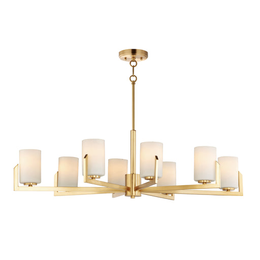 Maxim 21288SWSBR Dart 8 Light Chandelier | Satin Brass