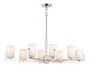 Maxim 21288SWSN Dart 8 Light Chandelier | Satin Nickel