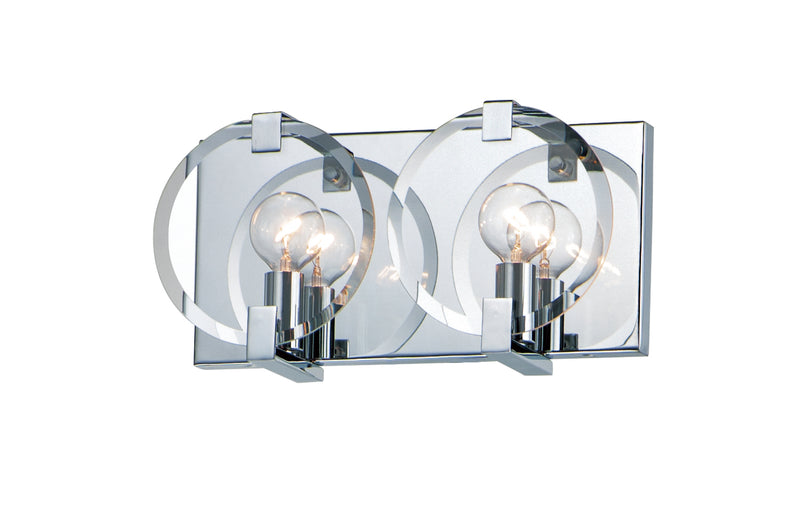 Maxim 21292CLPC Looking Glass 2 Light Wall Sconce | Polished Chrome