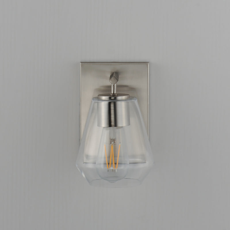 Maxim 21331CLSN Geode 1 Light Sconce | Satin Nickel