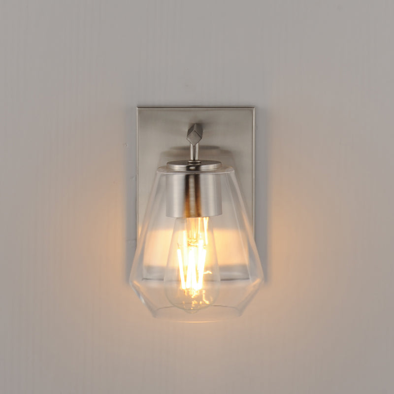 Maxim 21331CLSN Geode 1 Light Sconce | Satin Nickel