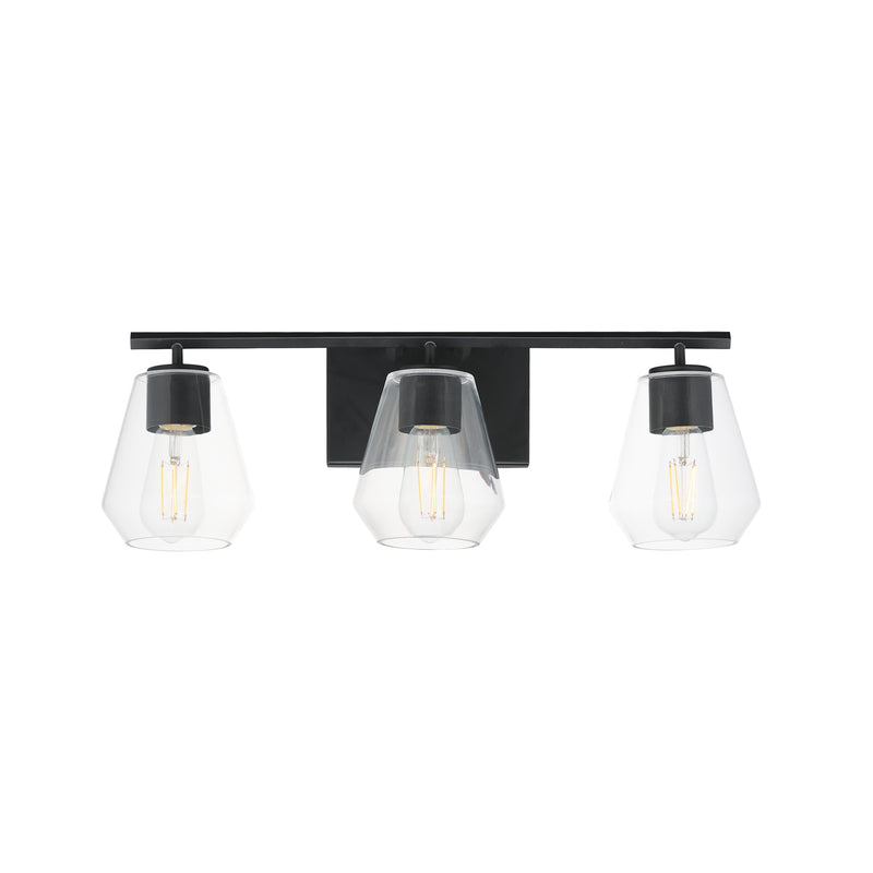 Maxim 21333CLBK Geode 3 Light Bath Vanity | Black