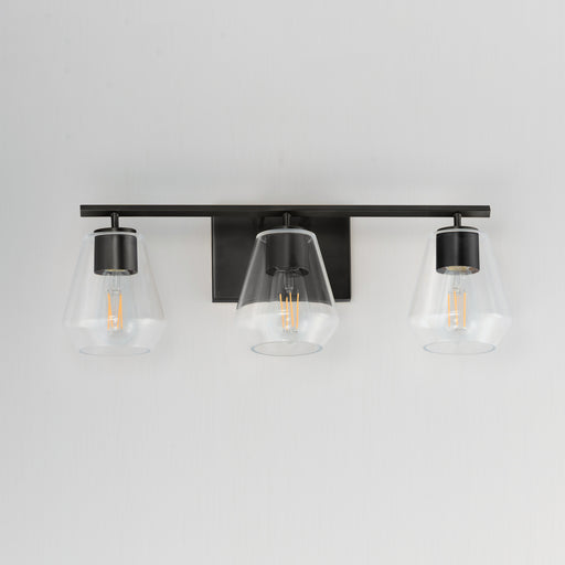 Maxim 21333CLBK Geode 3 Light Bath Vanity | Black