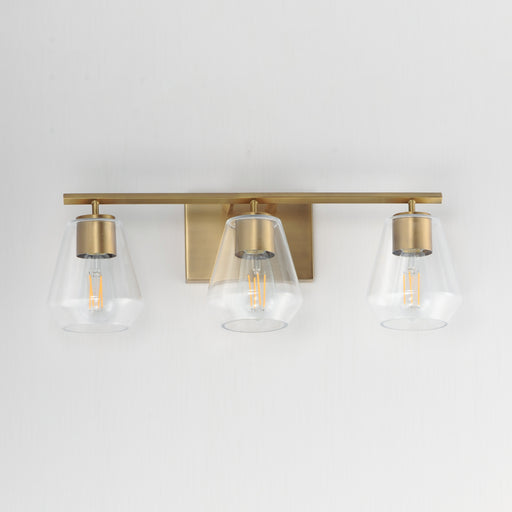 Maxim 21333CLNAB Geode 3 Light Bath Vanity | Natural Aged Brass