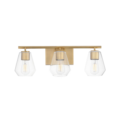 Maxim 21333CLNAB Geode 3 Light Bath Vanity | Natural Aged Brass