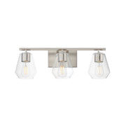 Maxim 21333CLSN Geode 3 Light Bath Vanity | Satin Nickel