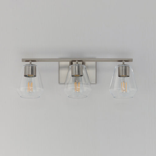 Maxim 21333CLSN Geode 3 Light Bath Vanity | Satin Nickel