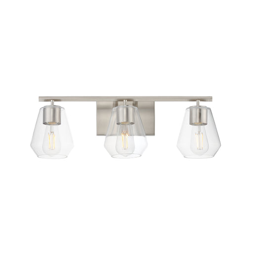 Maxim 21333CLSN Geode 3 Light Bath Vanity | Satin Nickel