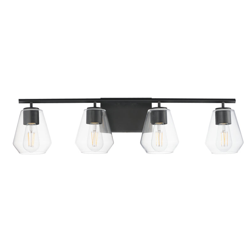 Maxim 21334CLBK Geode 4 Light Bath Vanity | Black