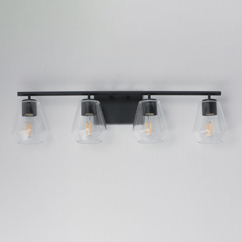Maxim 21334CLBK Geode 4 Light Bath Vanity | Black