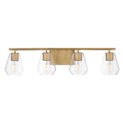 Maxim 21334CLNAB Geode 4 Light Bath Vanity | Natural Aged Brass