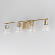 Maxim 21334CLNAB Geode 4 Light Bath Vanity | Natural Aged Brass