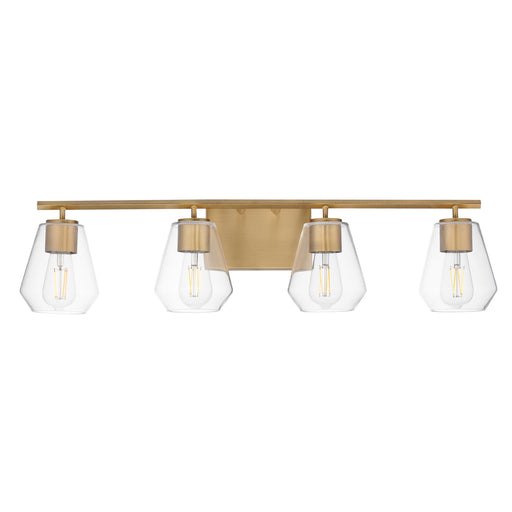 Maxim 21334CLNAB Geode 4 Light Bath Vanity | Natural Aged Brass