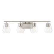 Maxim 21334CLSN Geode 4 Light Bath Vanity | Satin Nickel