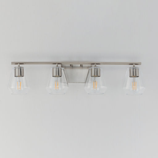 Maxim 21334CLSN Geode 4 Light Bath Vanity | Satin Nickel