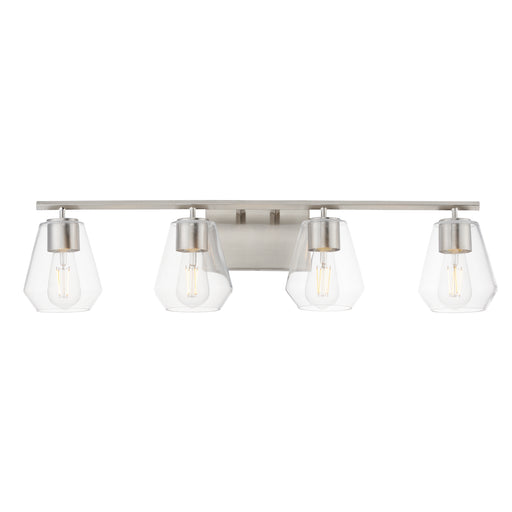 Maxim 21334CLSN Geode 4 Light Bath Vanity | Satin Nickel