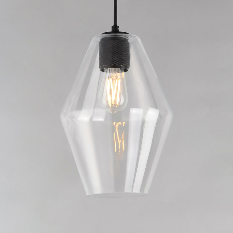 Maxim 21335CLBK Geode Small Pendant | Black