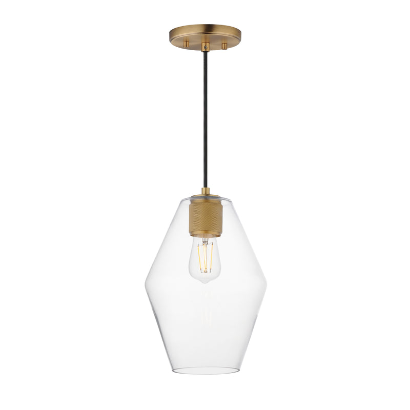 Maxim 21335CLNAB Geode Small Pendant | Natural Aged Brass