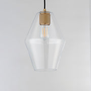 Maxim 21335CLNAB Geode Small Pendant | Natural Aged Brass