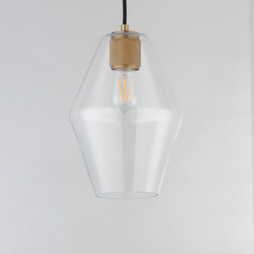 Maxim 21335CLNAB Geode Small Pendant | Natural Aged Brass