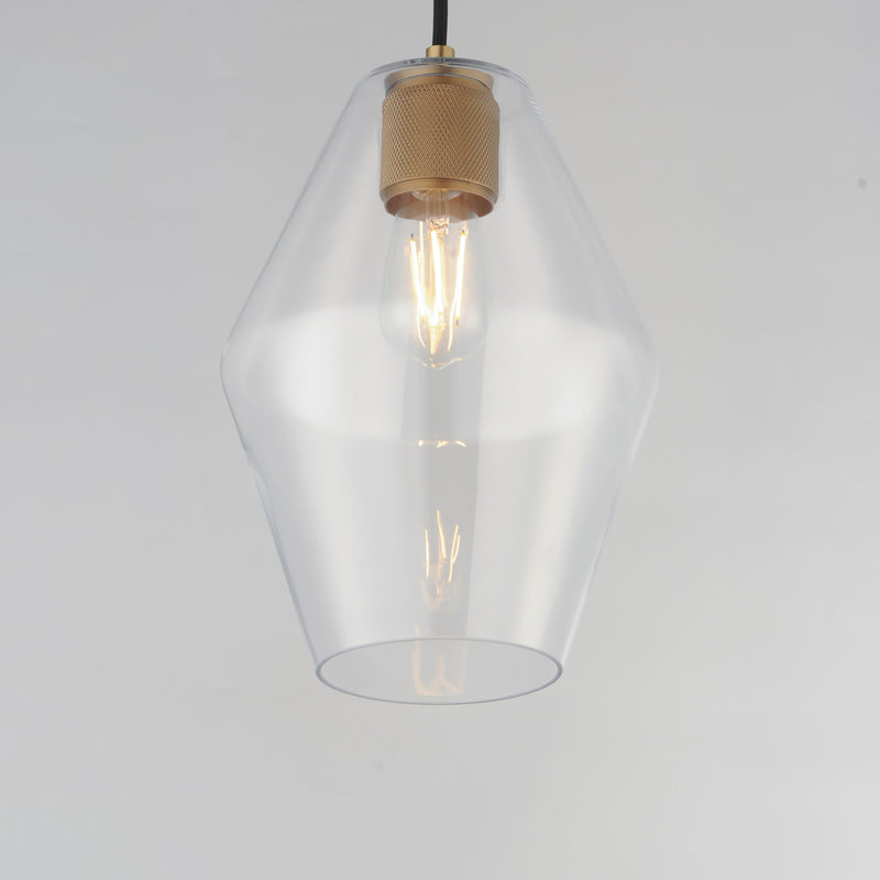 Maxim 21335CLNAB Geode Small Pendant | Natural Aged Brass