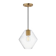 Maxim 21336CLNAB Geode Medium Pendant | Natural Aged Brass