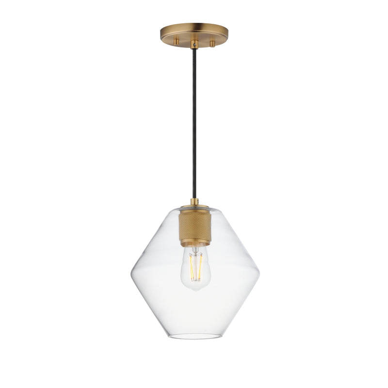 Maxim 21336CLNAB Geode Medium Pendant | Natural Aged Brass