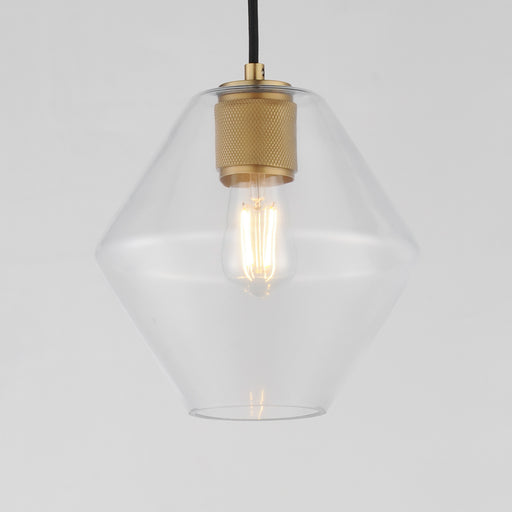 Maxim 21336CLNAB Geode Medium Pendant | Natural Aged Brass