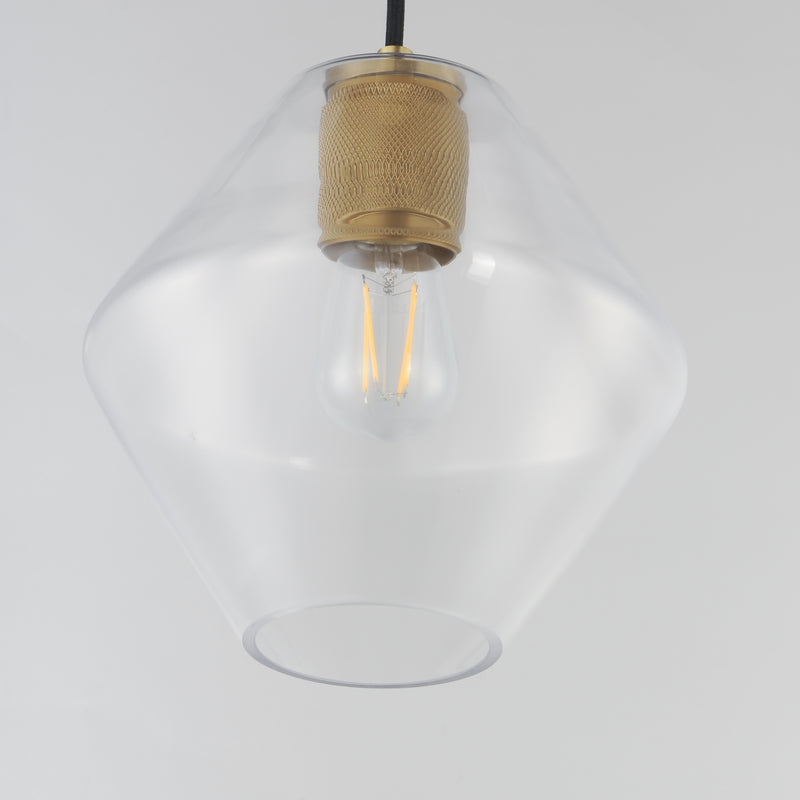Maxim 21336CLNAB Geode Medium Pendant | Natural Aged Brass