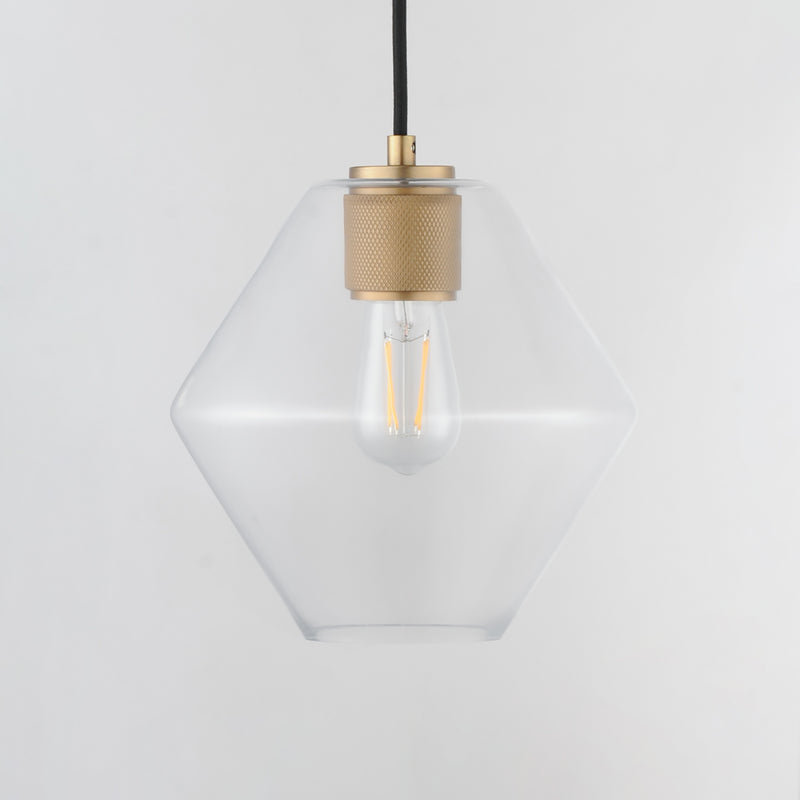 Maxim 21336CLNAB Geode Medium Pendant | Natural Aged Brass