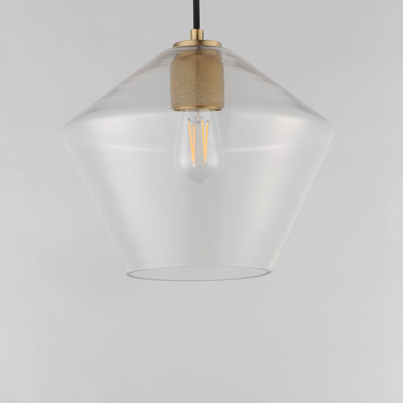 Maxim 21337CLNAB Geode Large Pendant | Natural Aged Brass