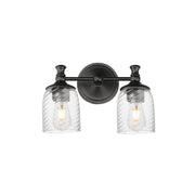 Maxim 21352CRBK Swirl 2 Light Wall Sconce | Black