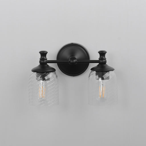 Maxim 21352CRBK Swirl 2 Light Wall Sconce | Black