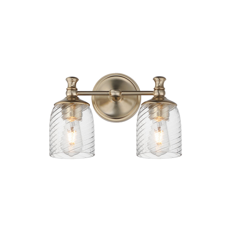 Maxim 21352CRSCH Swirl 2 Light Wall Sconce | Satin Champagne