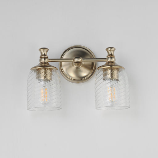 Maxim 21352CRSCH Swirl 2 Light Wall Sconce | Satin Champagne