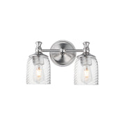 Maxim 21352CRSN Swirl 2 Light Wall Sconce | Satin Nickel