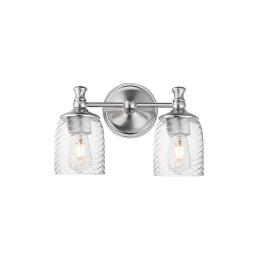 Maxim 21352CRSN Swirl 2 Light Wall Sconce | Satin Nickel