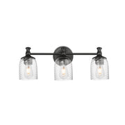 Maxim 21353CRBK Swirl 3 Light Bath Vanity | Black