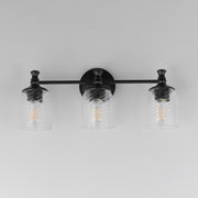 Maxim 21353CRBK Swirl 3 Light Bath Vanity | Black