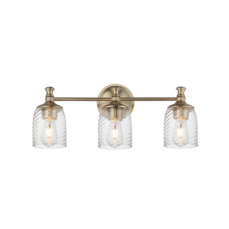 Maxim 21353CRSCH Swirl 3 Light Bath Vanity | Satin Champagne