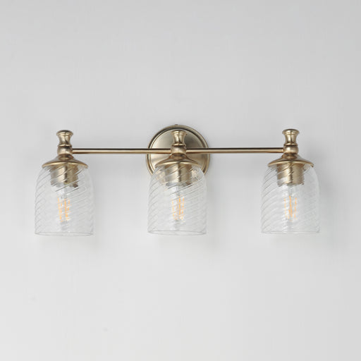 Maxim 21353CRSCH Swirl 3 Light Bath Vanity | Satin Champagne