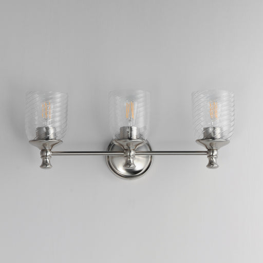 Maxim 21353CRSN Swirl 3 Light Bath Vanity | Satin Nickel