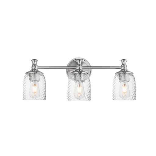 Maxim 21353CRSN Swirl 3 Light Bath Vanity | Satin Nickel