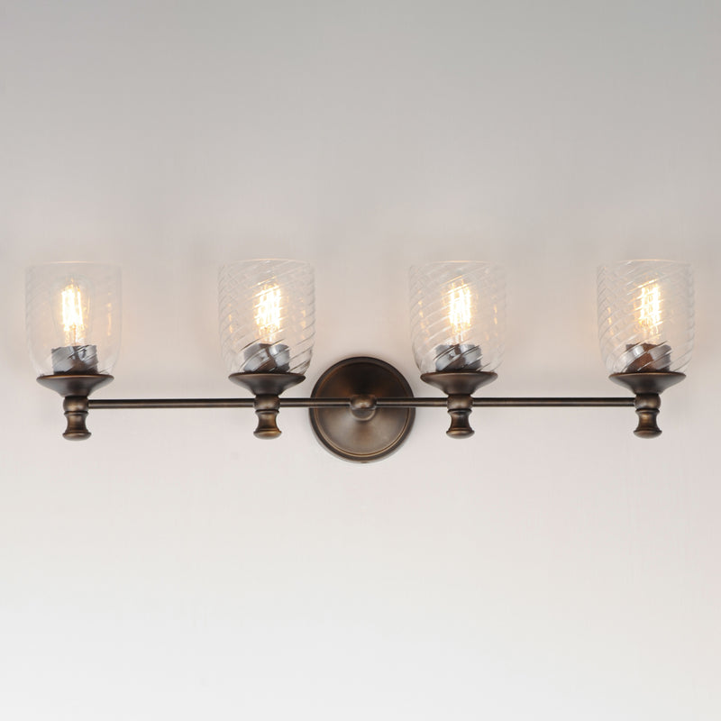 Maxim 21354CRANB Swirl 4 Light Bath Vanity | Antique Bronze