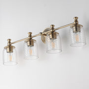 Maxim 21354CRSCH Swirl 4 Light Bath Vanity | Satin Champagne